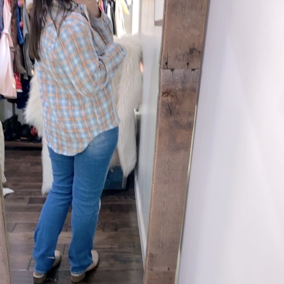 Universal Thread plaid button down cotton shirt size medium - Picture 4 of 8